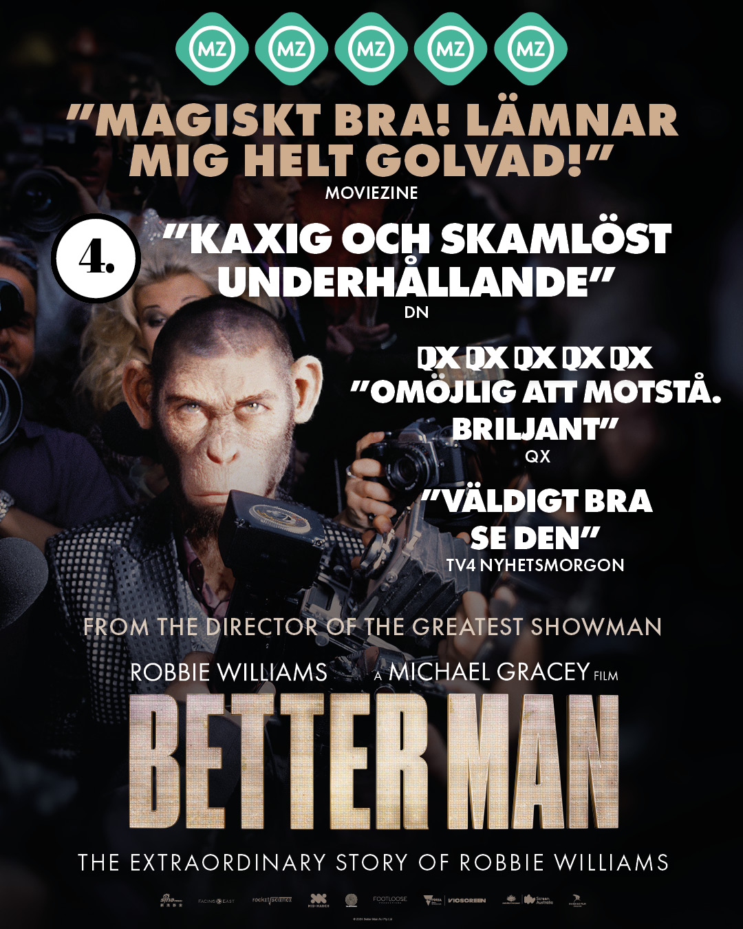 Du visar för närvarande Better Man – Filmen om Robbie Williams